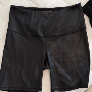 Calia faux leather biker shorts. XL